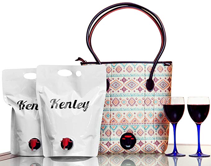 tote bag - wine dispenser